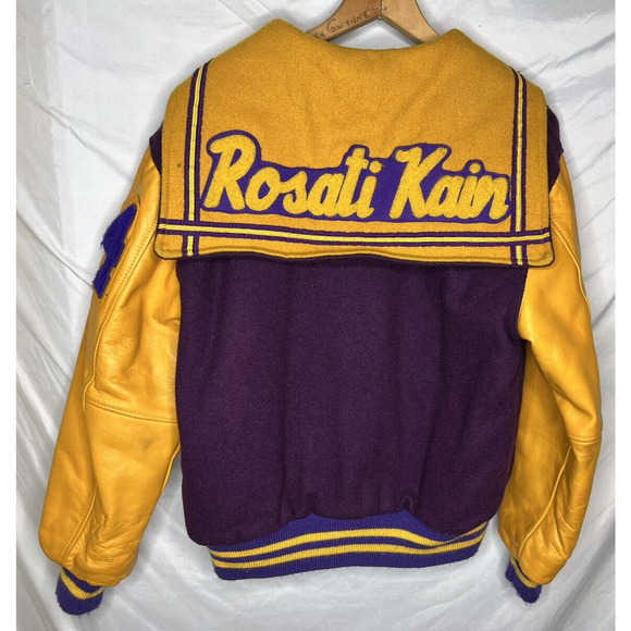 Womens Varsity Jacket Size L Wool Sailor Collar Rosati Kain St Louis Vintage 90s - Picture 5 of 13